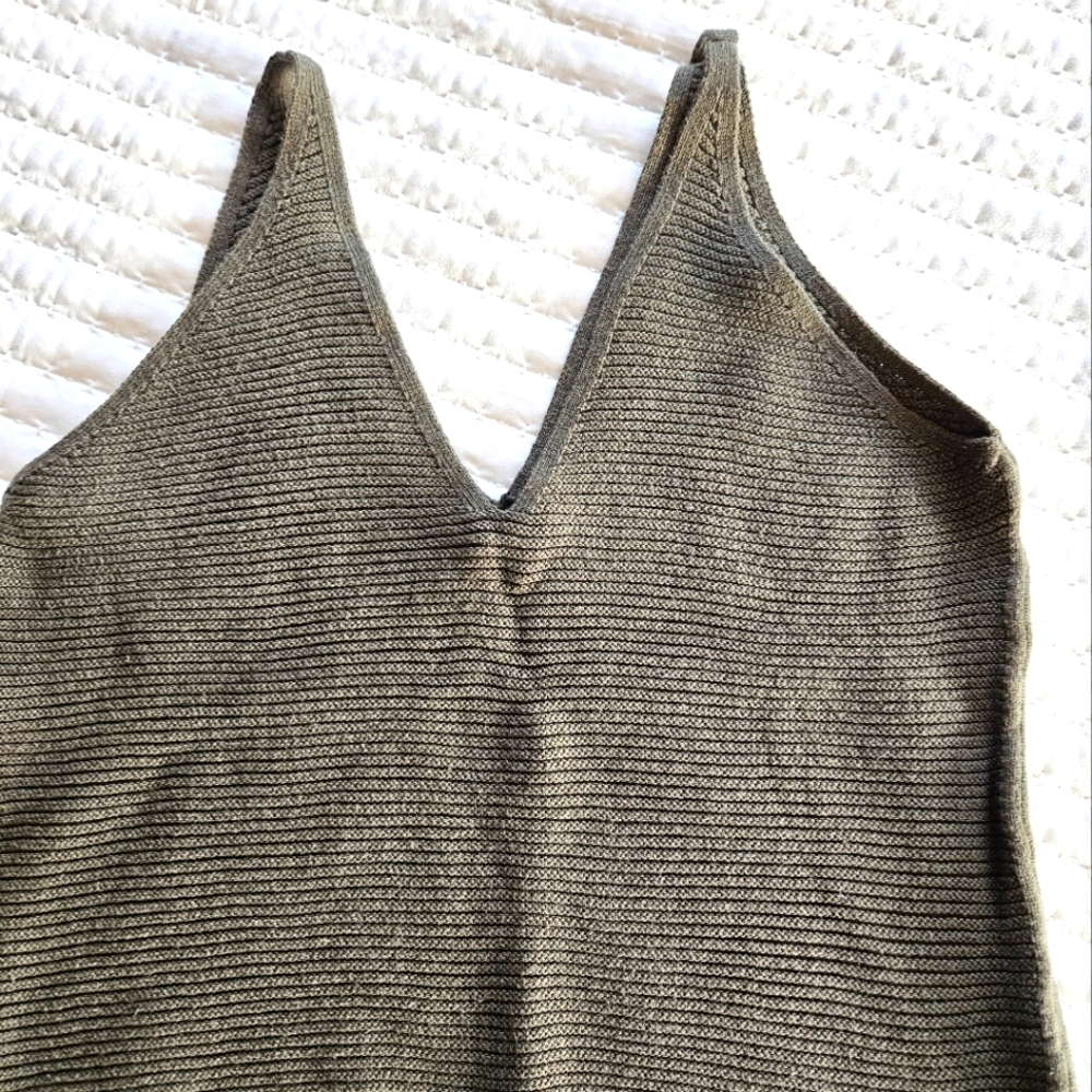 Dusty Green Knit Tank